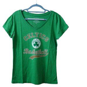 Majestic Threads #4 Isaiah Thomas Celtics Basketball Short Sleeve V-Neck Tee